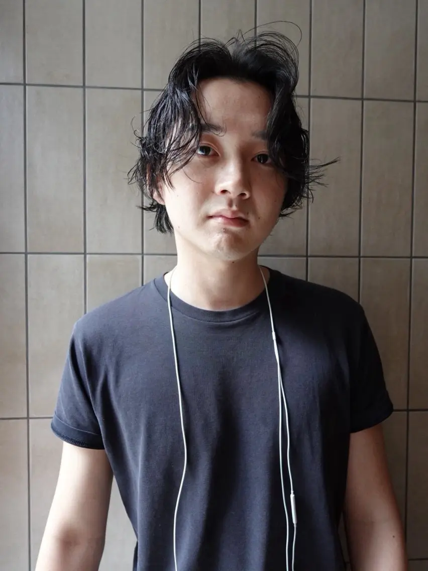ショート カラー パーマ メンズ ショートボブ メンズブリーチ フェードカット メンズハイライト メンズインナーカラー カット CEINE【セーヌ】 三軒茶屋のヘアスタイル