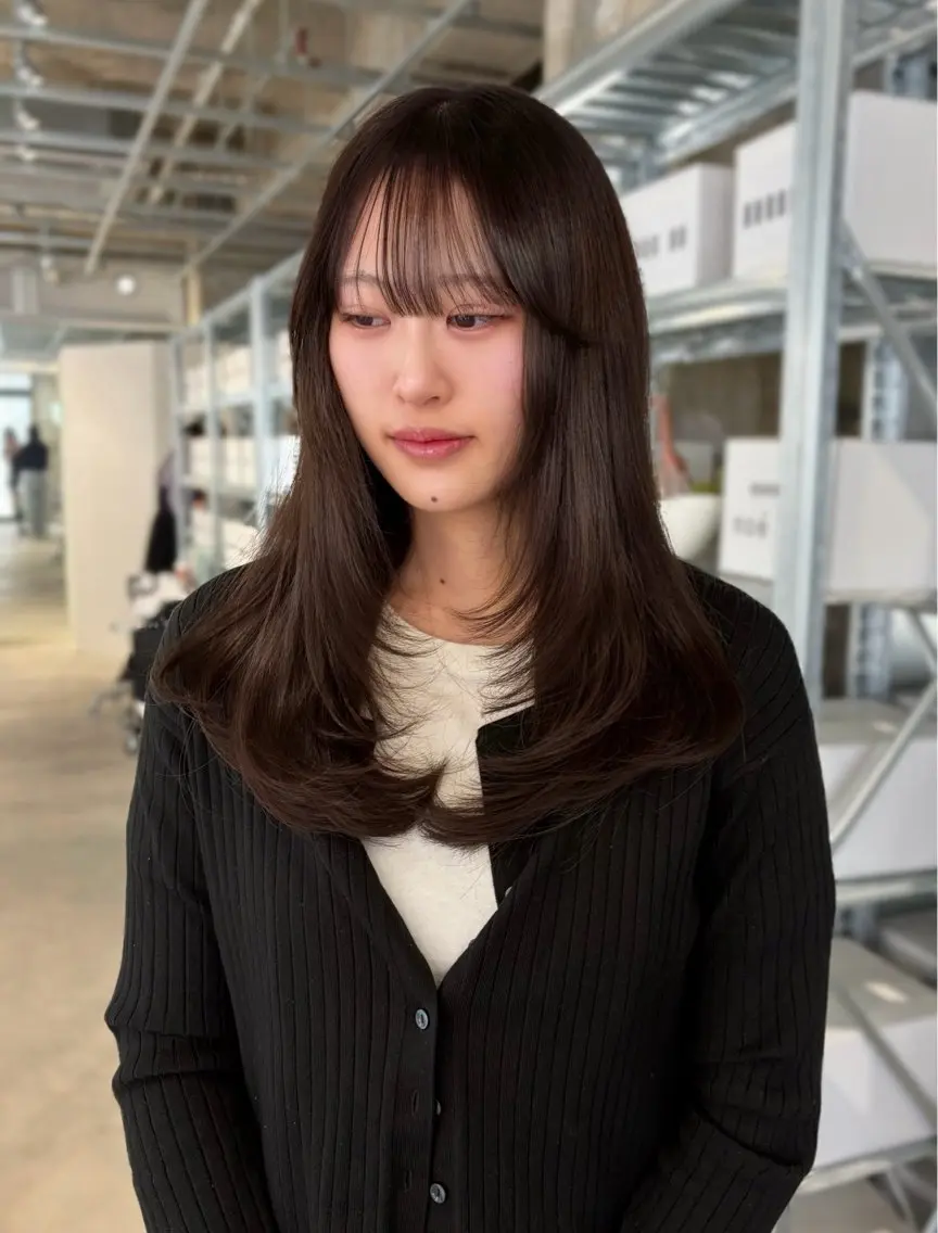ロング カラー カット ヘアカラー トリートメント ダブルカラー/レイヤ ーカット 🤍ゆきなのヘアスタイル