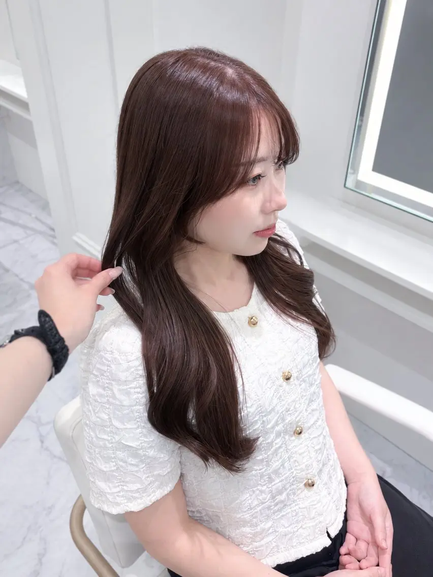 ロング カラー カット ヘアカラー ParveMix🎀 稲垣 詞葉のヘアスタイル