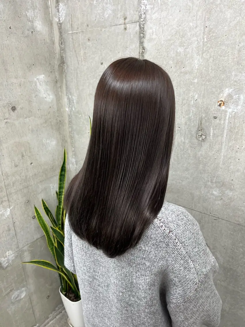 透明感カラー➕ベーシックトリートメント➕marbb付の写真
