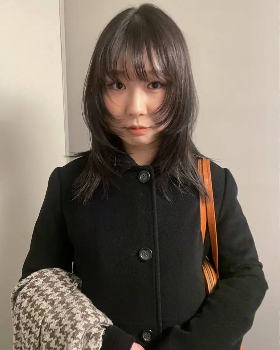 ロング,ミディアム 限定 抜け感 layer cut ໒꒱· ゚の写真