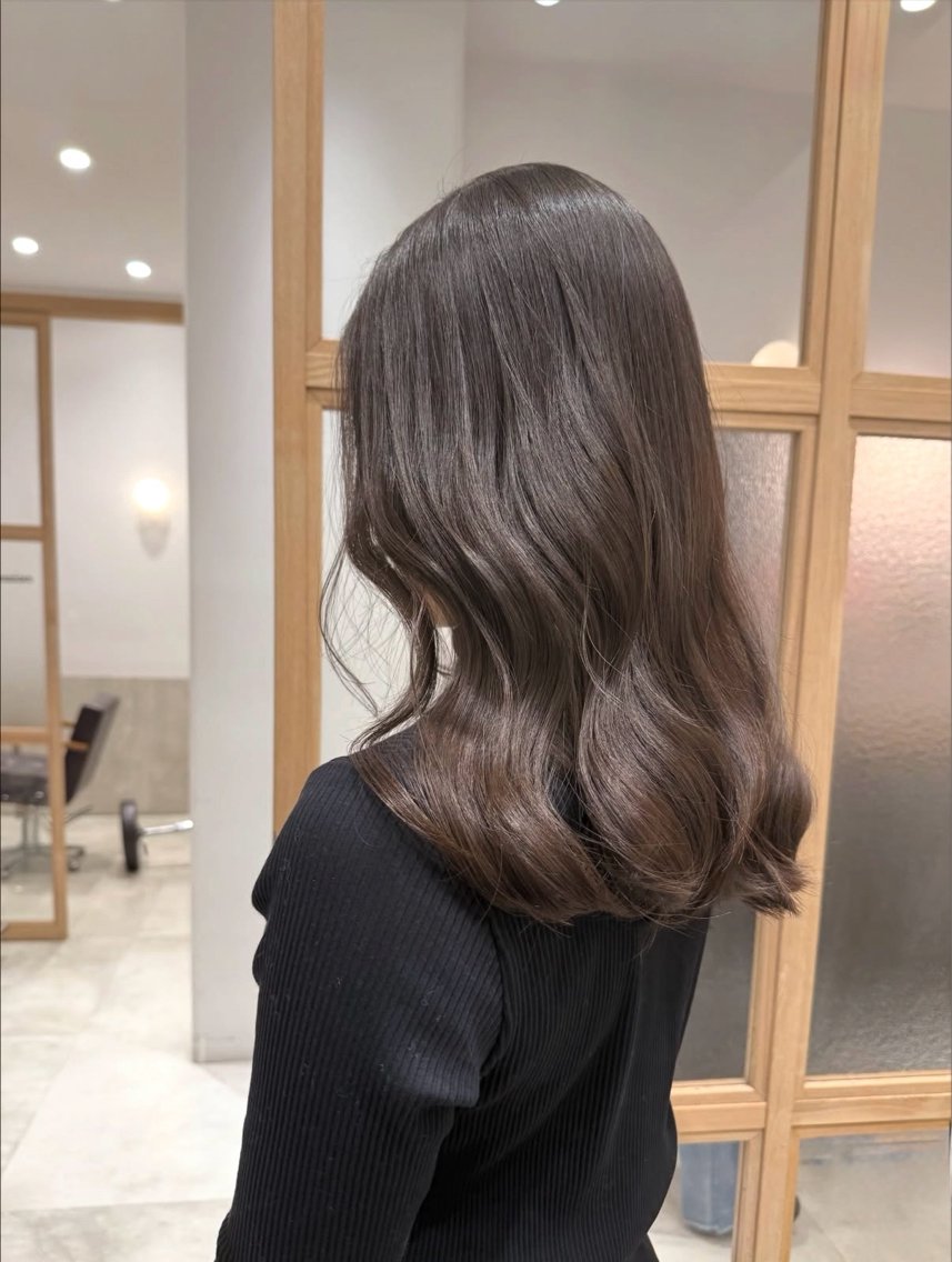 ミディアム カット ヘアカラー トリートメント 𓍯柔らかhair 𓍯 yukinoのヘアスタイル