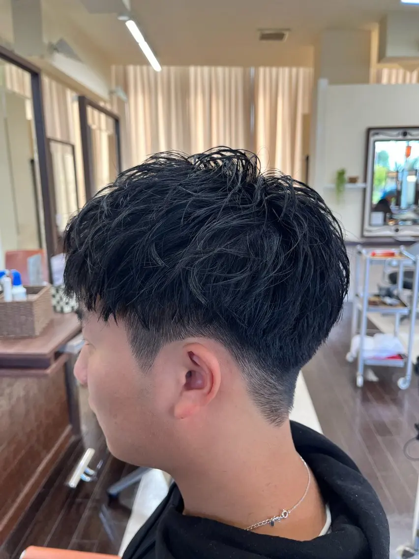 ショート パーマ メンズ マッシュ メンズパーマ ニュアンスパーマ 🧊メンズ特化🧊 高木航希のヘアスタイル