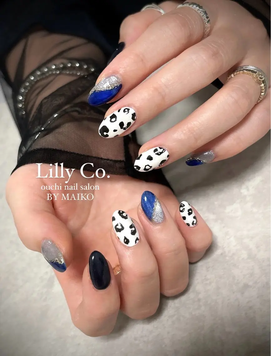 ネイル アニマル柄 ハンドネイル ハンドケア Lilly Co.のネイルデザイン