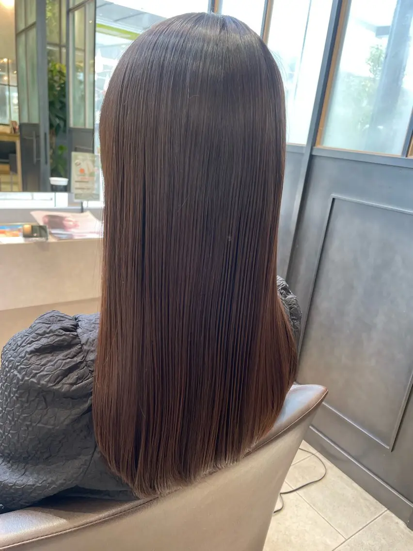 ロング カラー パーマ 原 萌香のヘアスタイル
