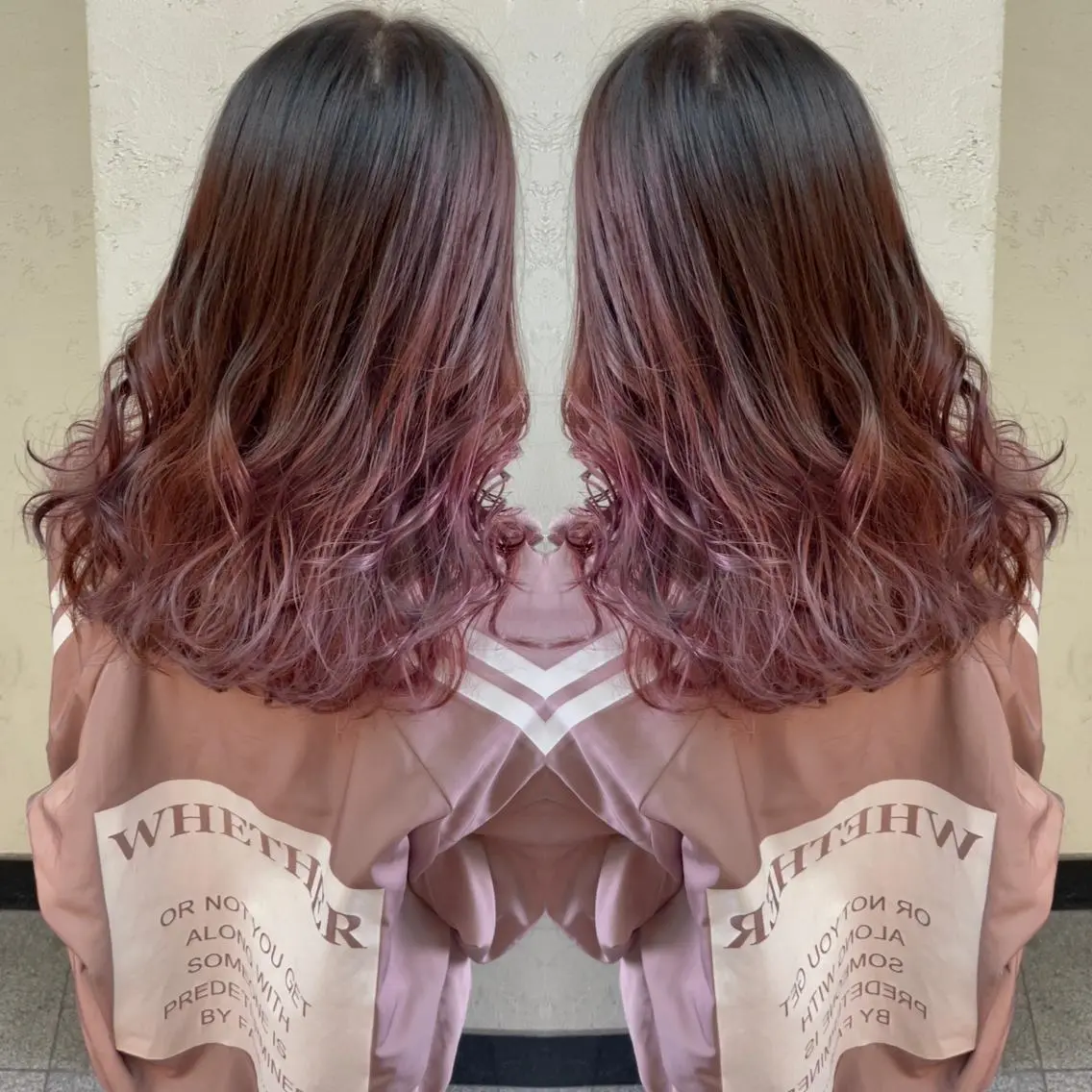セミロング カット ヘアカラー 大泉 美久のヘアスタイル