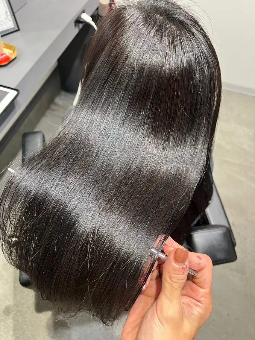 ロング カット ヘアカラー 堀越 エリのヘアスタイル