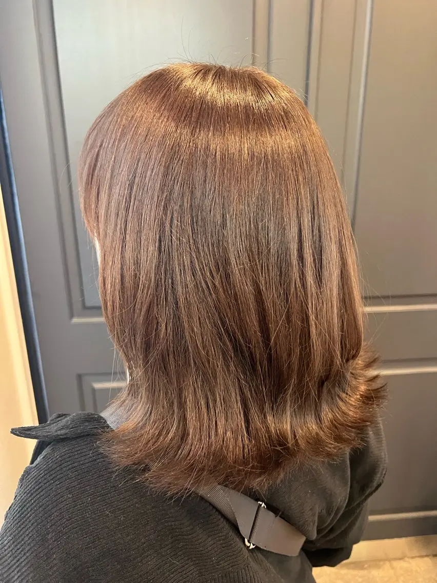ミディアム カット ヘアカラー cyan Amiのヘアスタイル