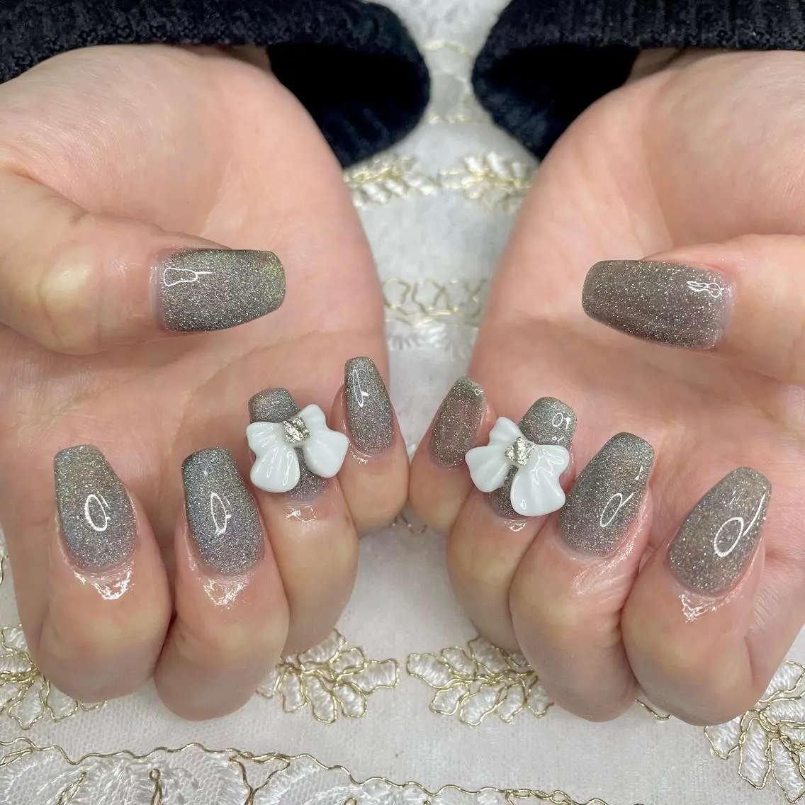 ネイル アートネイル オーロラネイル ジェルネイル 氷ネイル・うるうるネイル 韓国ネイル J terrace Nailのネイルデザイン