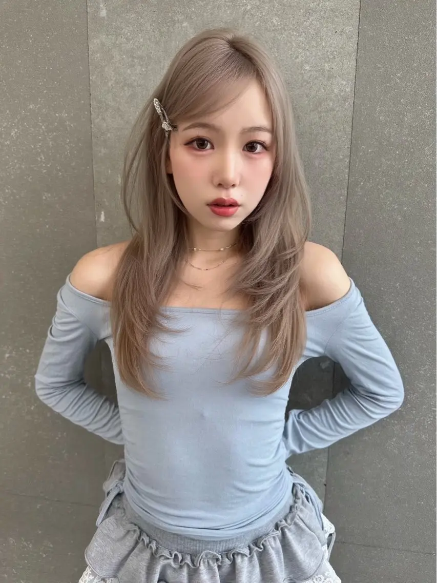 カラー 透明感カラー ハイトーンカラー ヘアカラー トリートメント ヘッドスパ Rio /透明感カラ ー/ハイトーンのヘアスタイル
