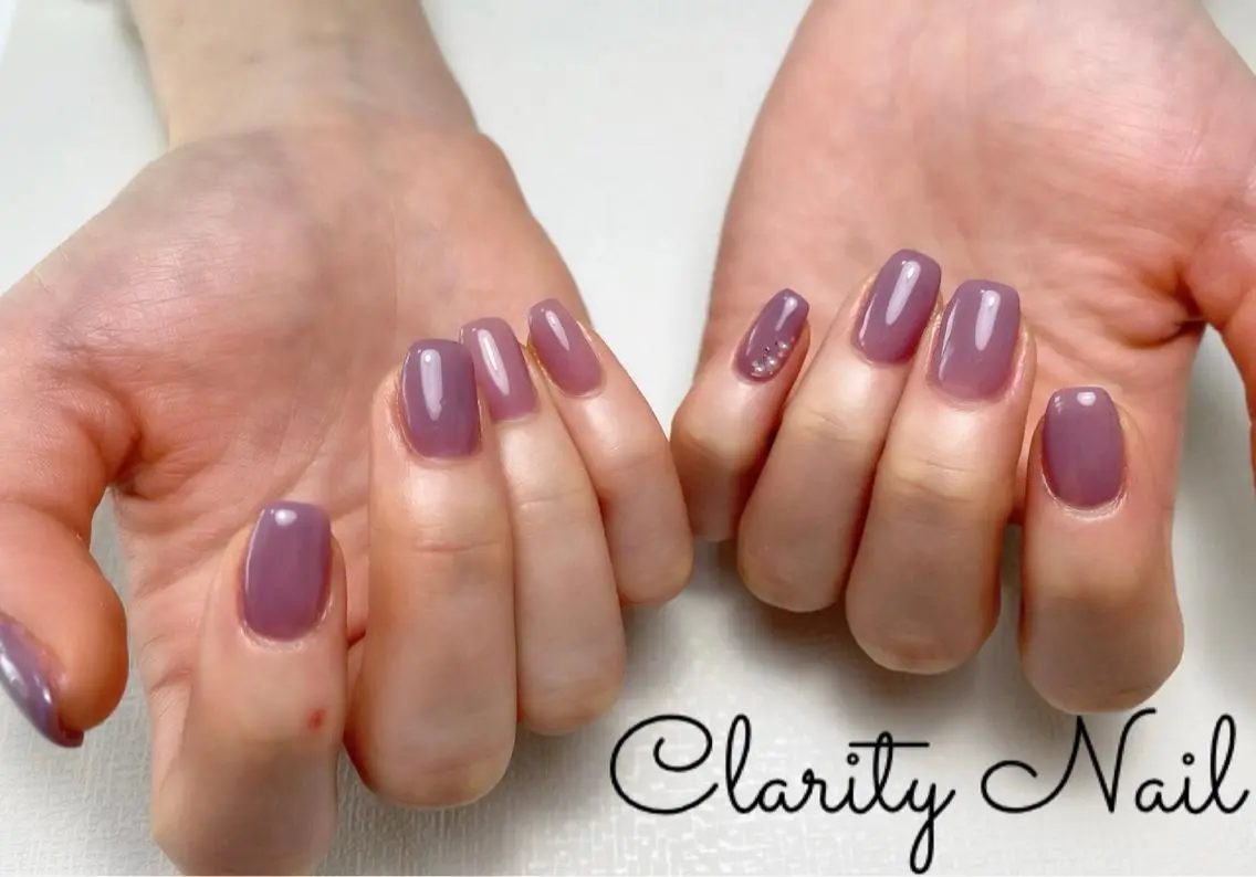 ネイル アートネイル ワンカラーネイル ハンドネイル Clarity Nailのネイルデザイン