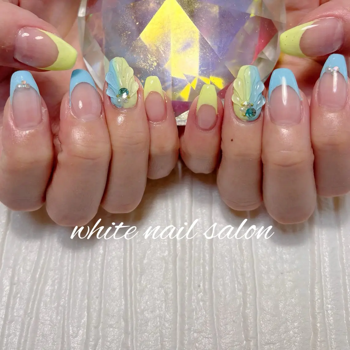 ネイル フットネイル ラメ(グリッター) ハンドネイル white nail salonのネイルデザイン