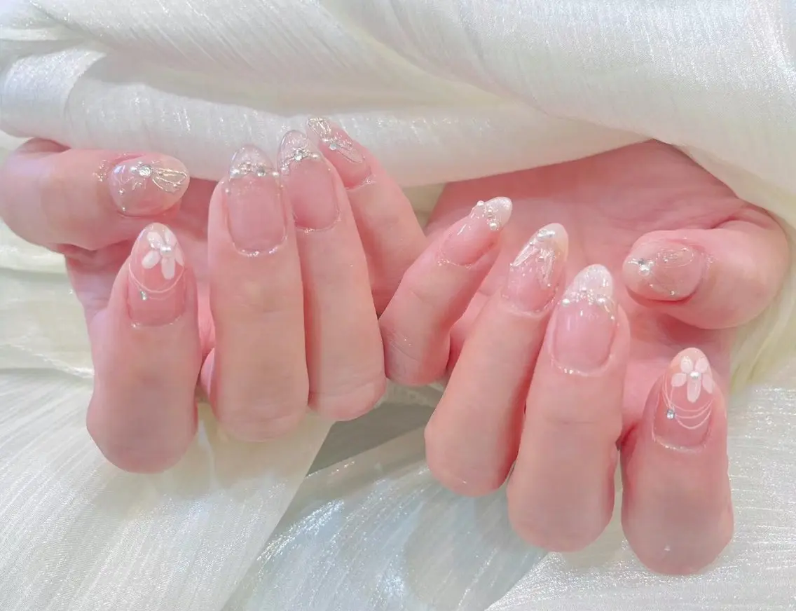 ネイル アートネイル フラワーネイル フットネイル フレンチネイル ジェルネイル Babarla nailのネイルデザイン