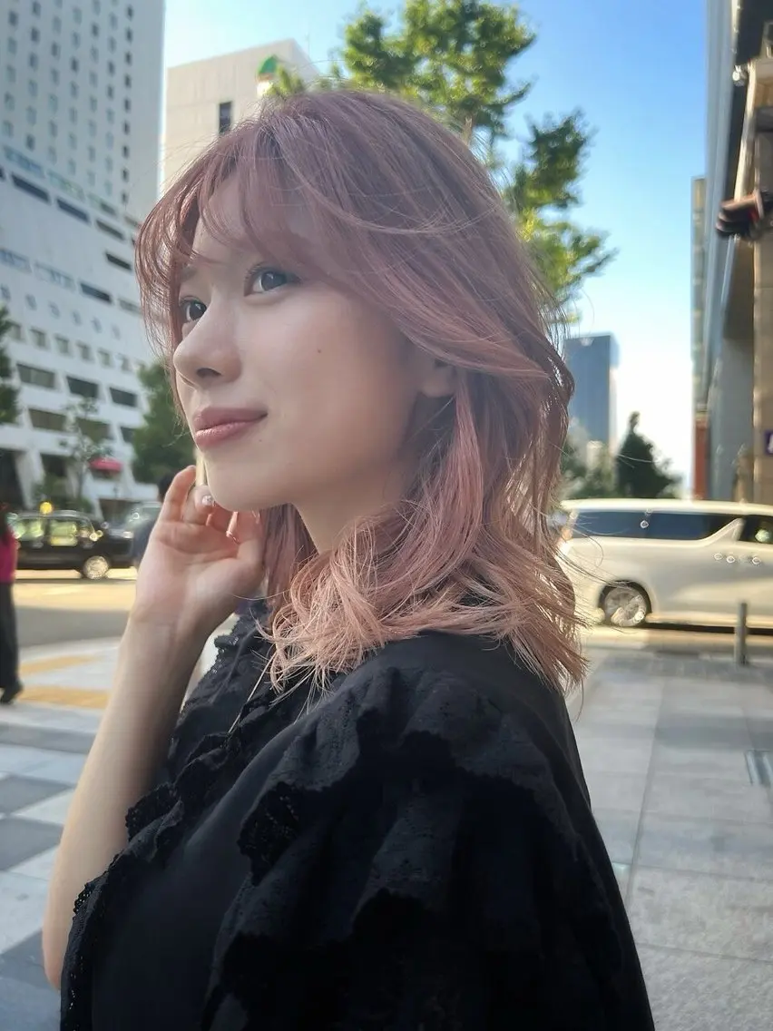 セミロング カラー TheEctilo 江坂Yoshimi✨のヘアスタイル