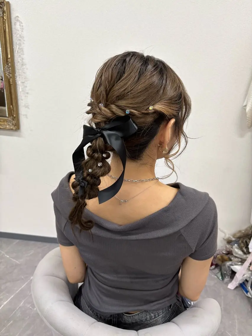 ヘアアレンジ 結婚式・ブライダル ヘアサロン ミカヅキのヘアスタイル