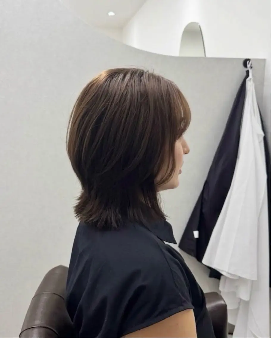 ミディアム 梅本 淑人のヘアスタイル