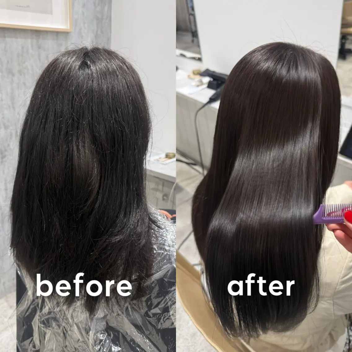ロング 縮毛矯正 【Mimosa】 Irohaのヘアスタイル