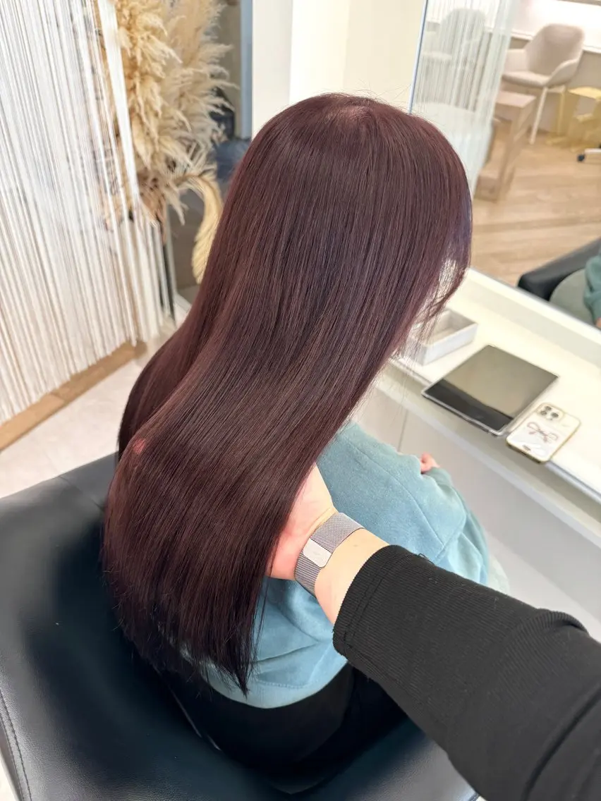ロング カラー カット ヘアカラー NANO／ ブリーチ×レイヤーのヘアスタイル