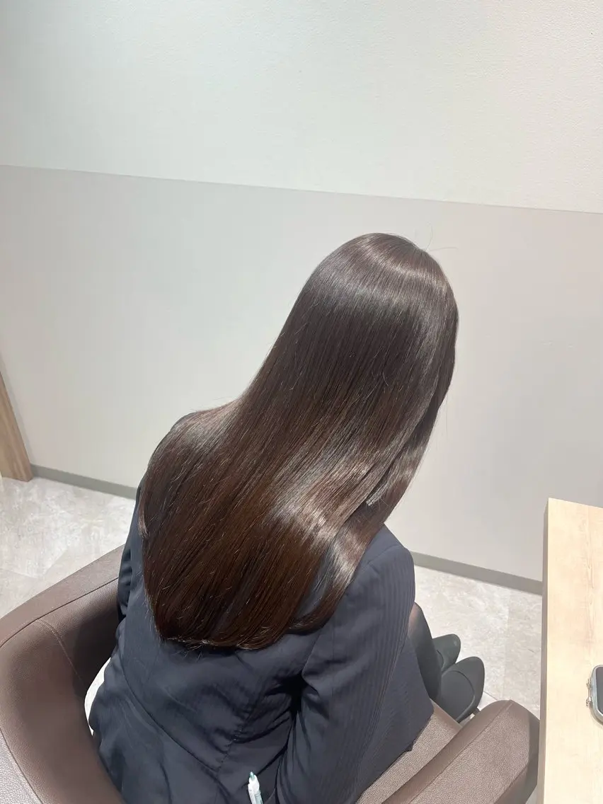 ロング カット ヘアカラー トリートメント 大宮レイヤーカット× 透明感カラー　rioのヘアスタイル
