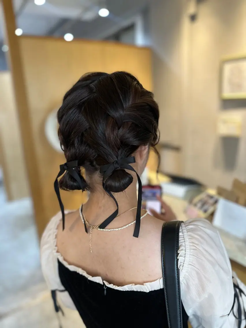 ミディアム ヘアセット miloc MOMOKAのヘアスタイル