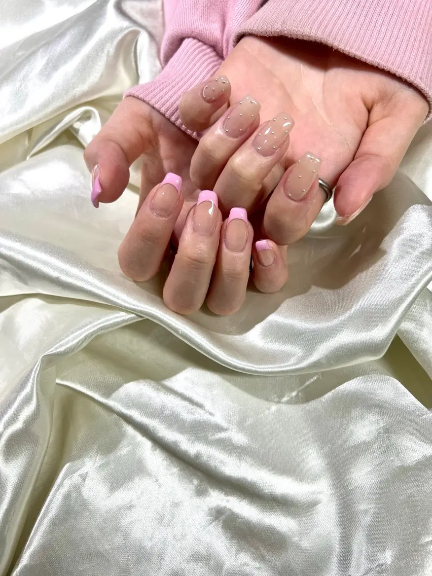 ネイル フレンチネイル 持ち込み ニュアンスネイル Charme. NOBUKOのネイルデザイン