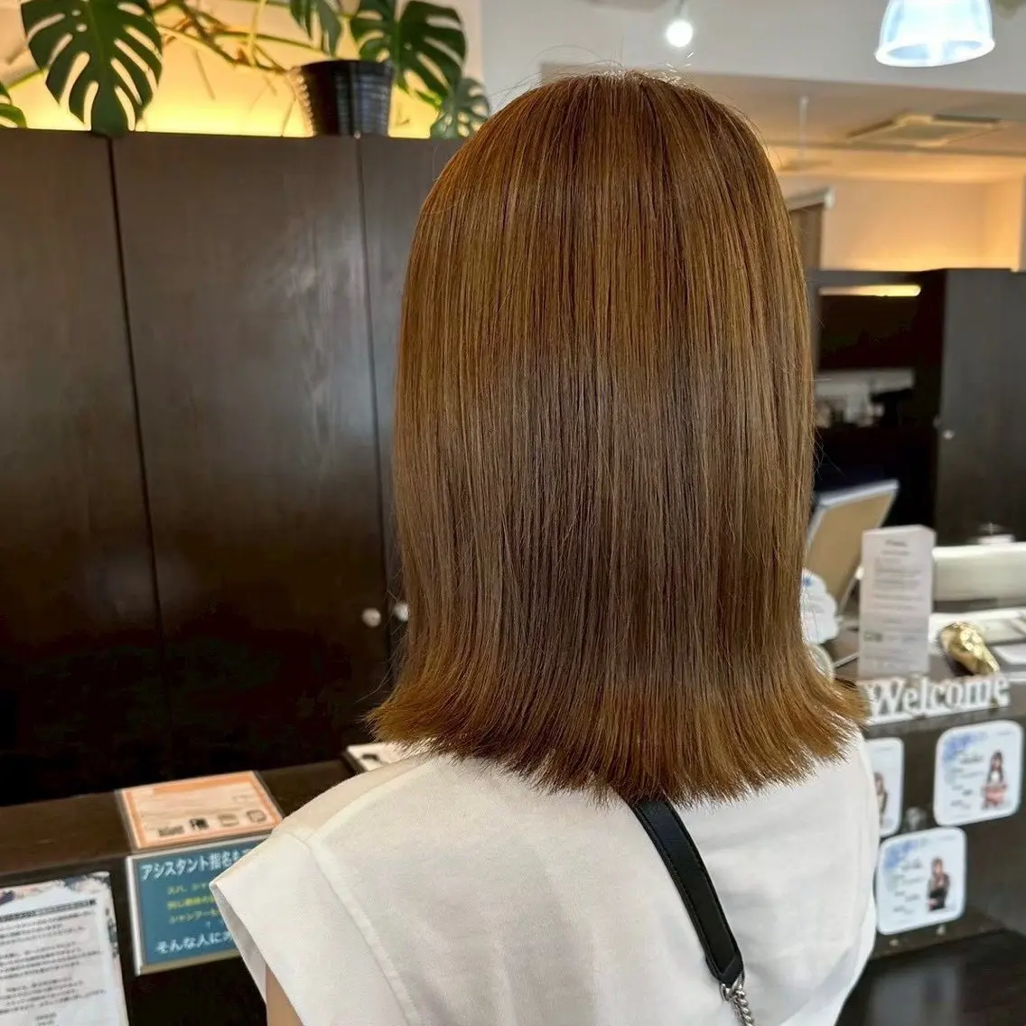 ミディアム 外ハネヘア トリートメント 近藤 優羽のヘアスタイル