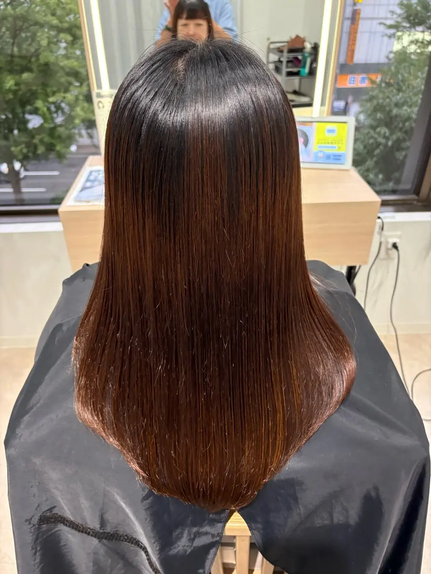 【本日限定‼️】髪質改ストレート+トリートメント付き✨(現金のみのご案内)詳細確認必須メニューの写真