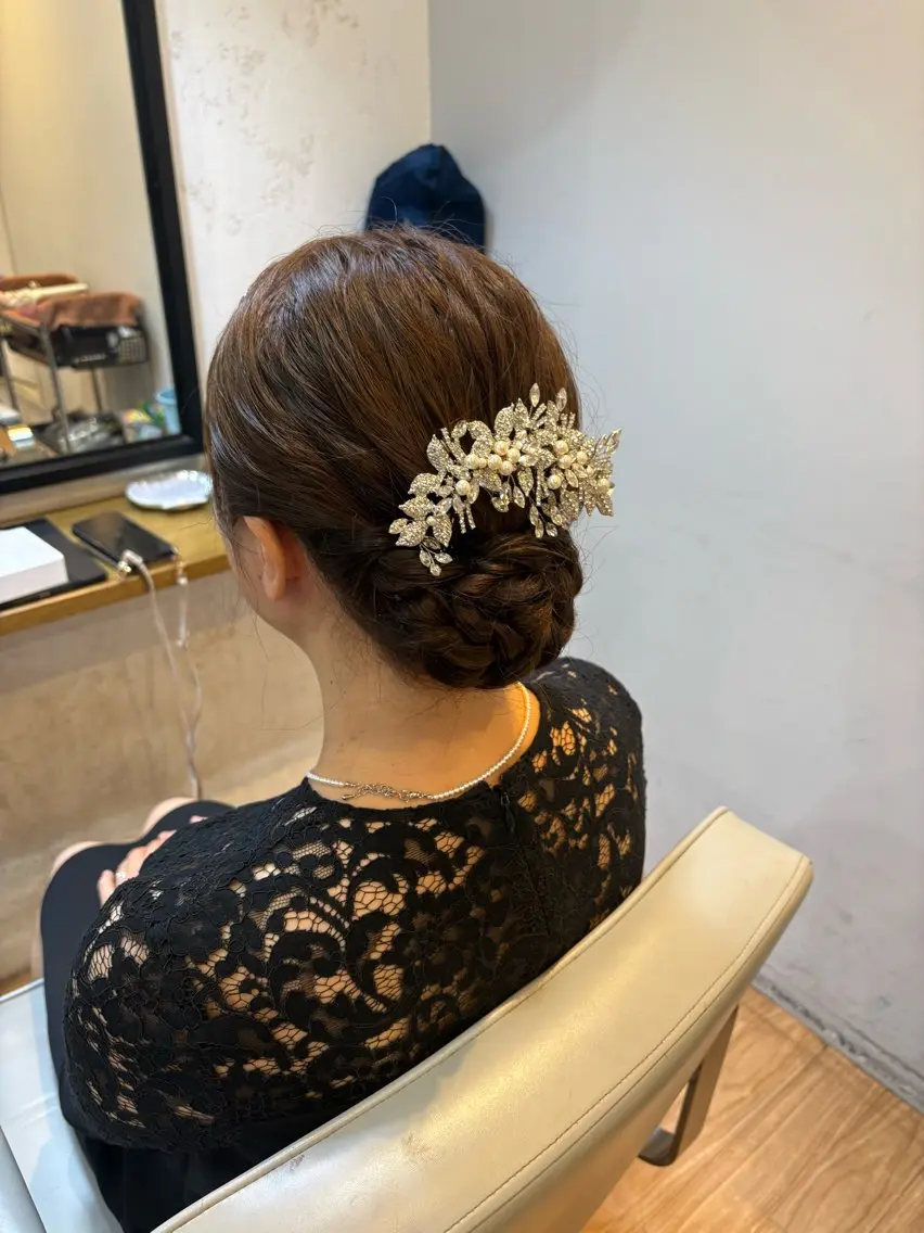 ヘアアレンジ ヘアセット 韓国ヘアー🇰🇷 MIWAのヘアスタイル