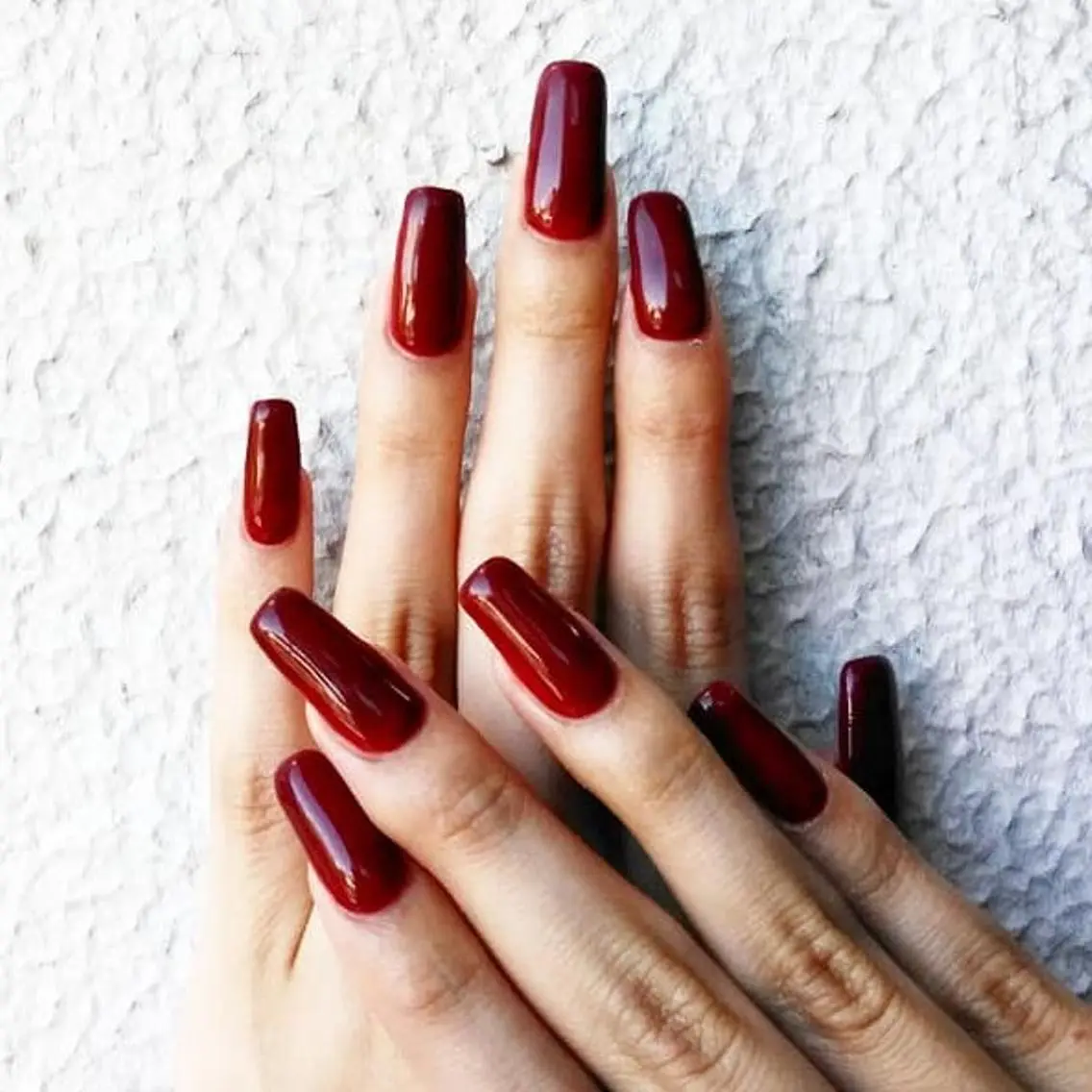 ネイル ボルドー ワンカラーネイル lylynail YUUKAのネイルデザイン