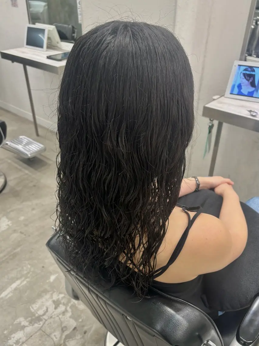 ロング パーマ パーマ 韓国ヘア🇰🇷 HINAのヘアスタイル