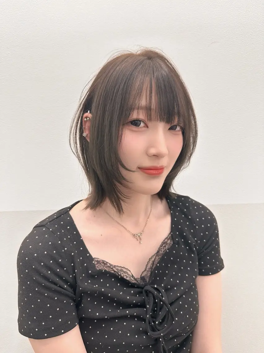 ミディアム カット ヘアカラー トリートメント 縮毛矯正/髪質改善/ 石橋代智のヘアスタイル