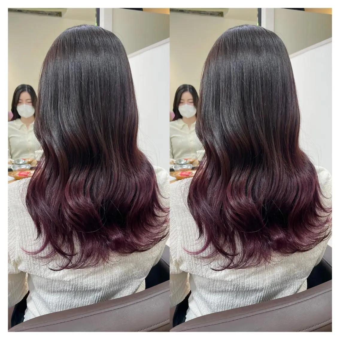 セミロング カラー カット ヘアカラー トリートメント 村山 茉衣のヘアスタイル