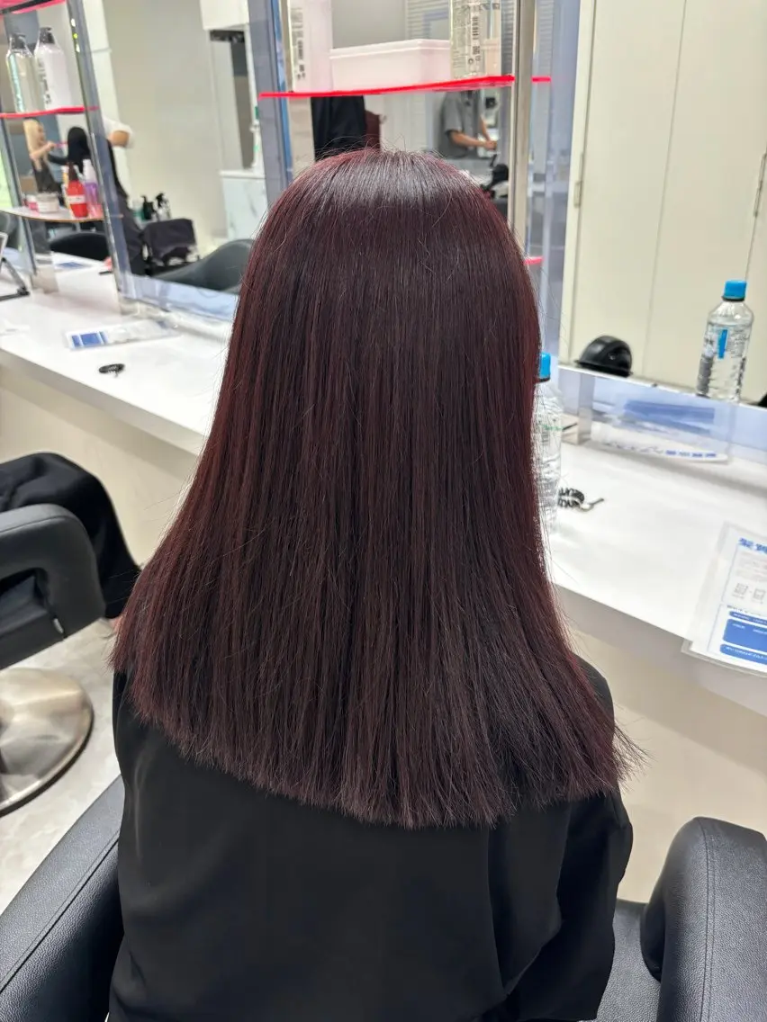 セミロング トリートメント 🤍🥀韓流暖色レイ ヤー🥀🤍あやねのヘアスタイル