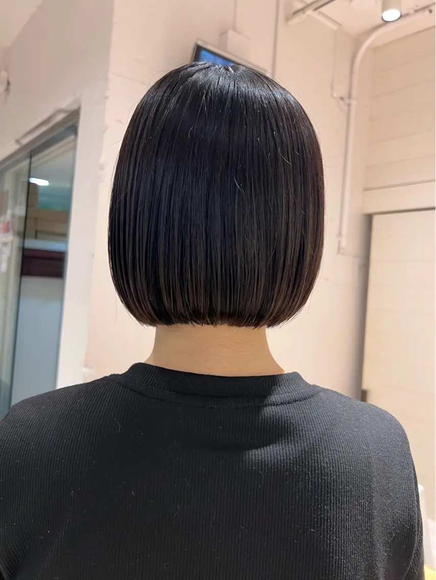 ミディアム ヘアカラー トリートメント karin🌛ボブ/ 透明感たっぷりカラーのヘアスタイル