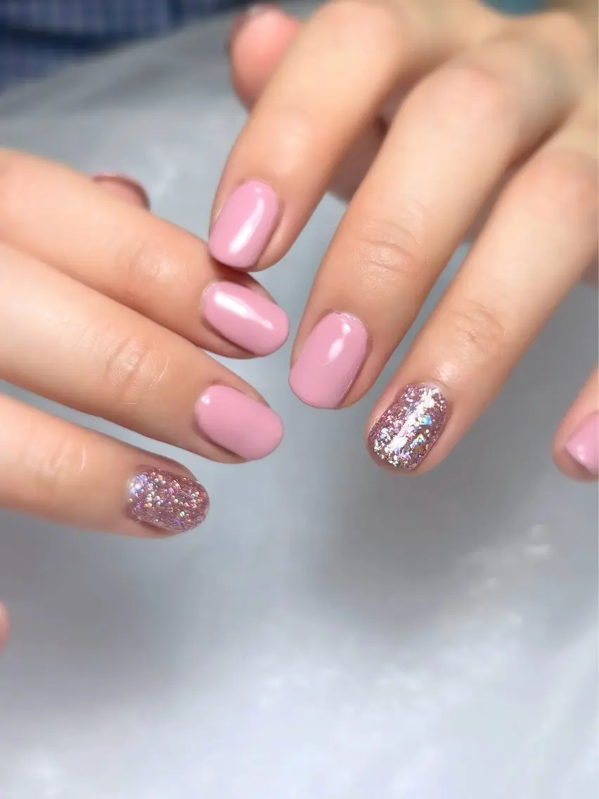 ネイル ラメ(グリッター) マットネイル ハンドネイル nailsalon Ecliaのネイルデザイン