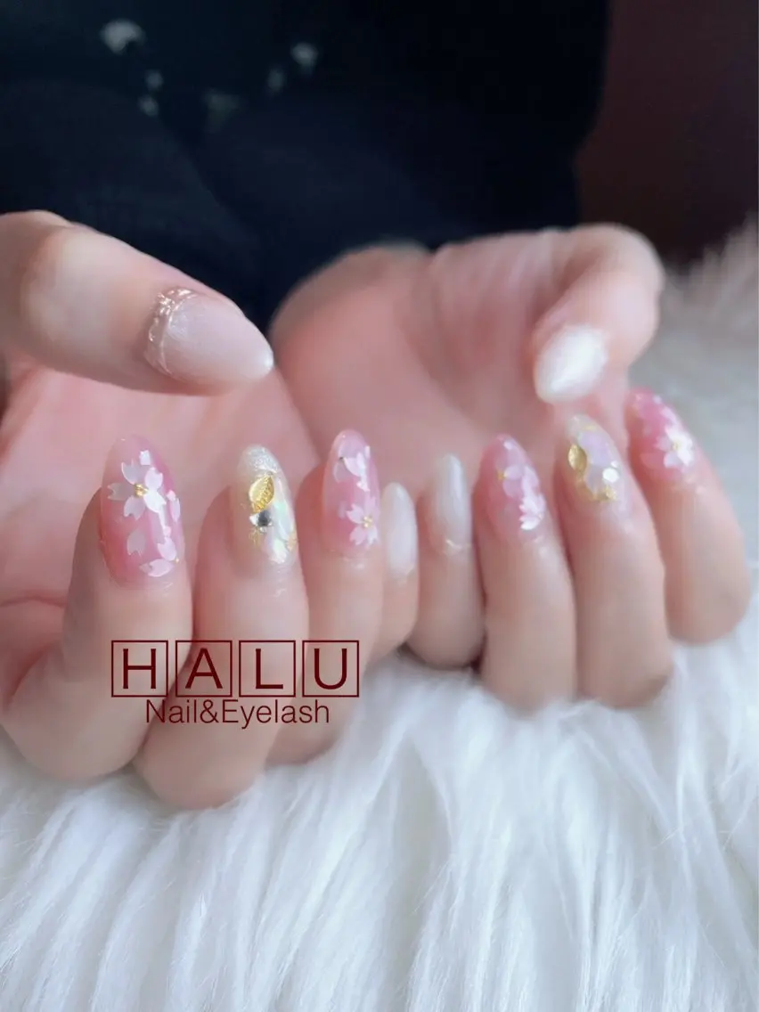 ネイル 桜ネイル HALU ハルのネイルデザイン