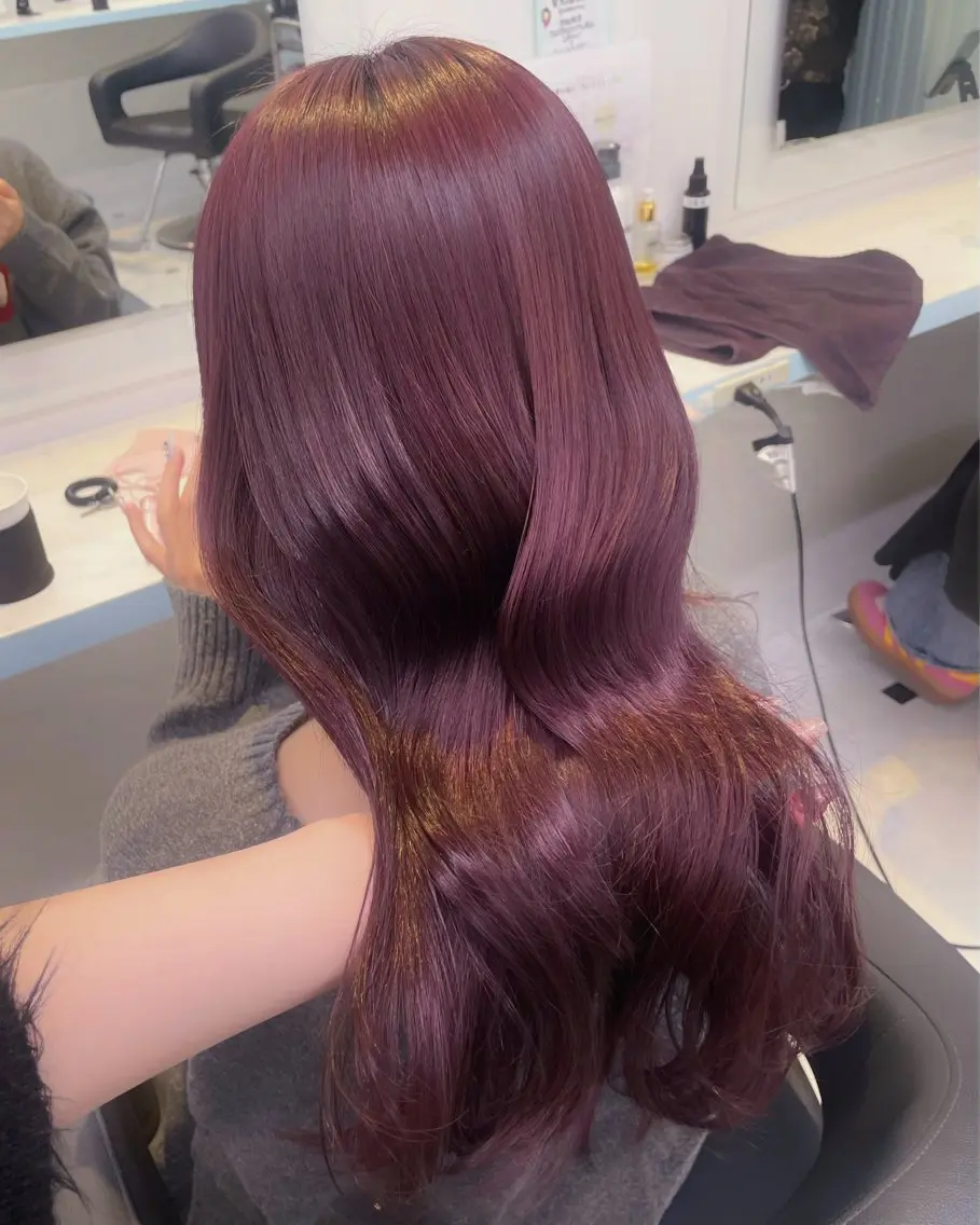 セミロング カラー ヘアカラー トリートメント 【美髪矯正/絹髪】 🎀hinano🎀のヘアスタイル