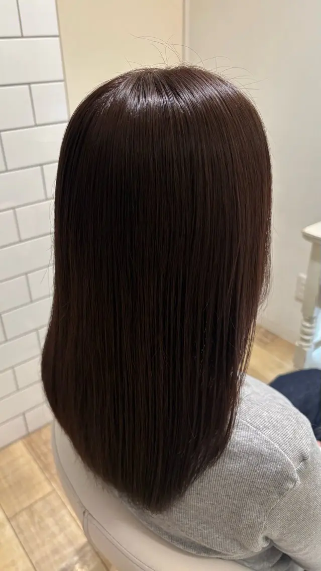 ロング カラー 似合わせ 顔周りYUUGAのヘアスタイル