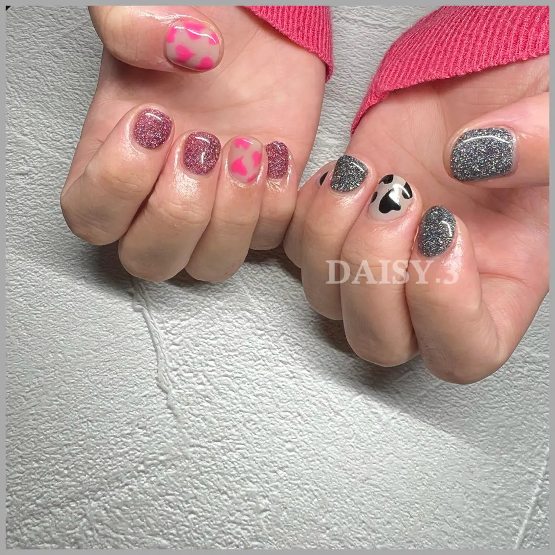 ネイル ハート バレンタイン 🌙南流山ネイル DAISY.3🦄のネイルデザイン