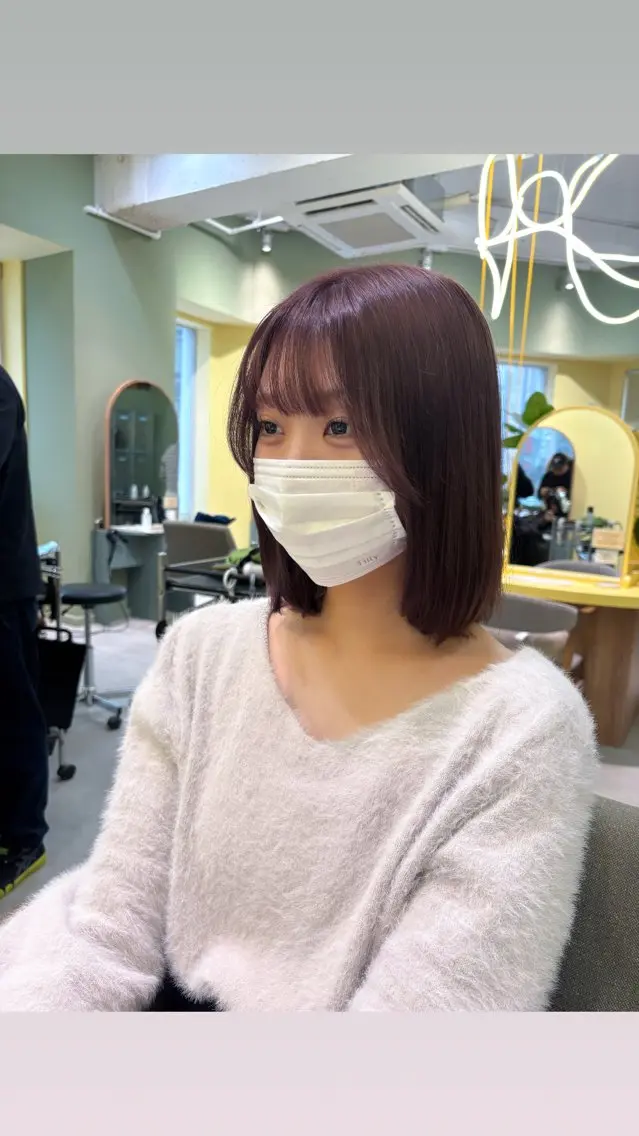 ショート カラー レイヤー/韓国透明感 カラー/nanokaのヘアスタイル