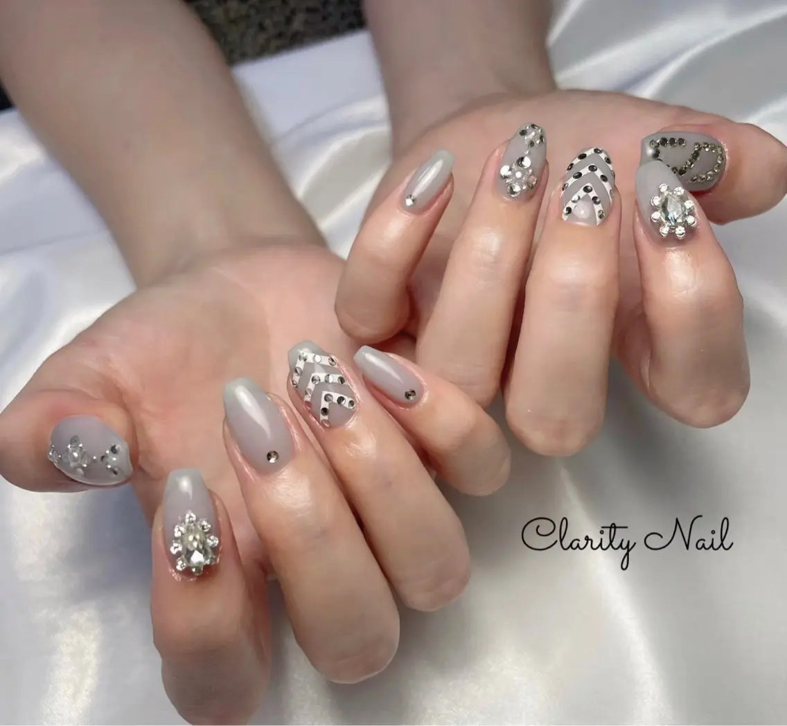 ネイル アートネイル 持ち込み ハンドネイル Clarity Nailのネイルデザイン