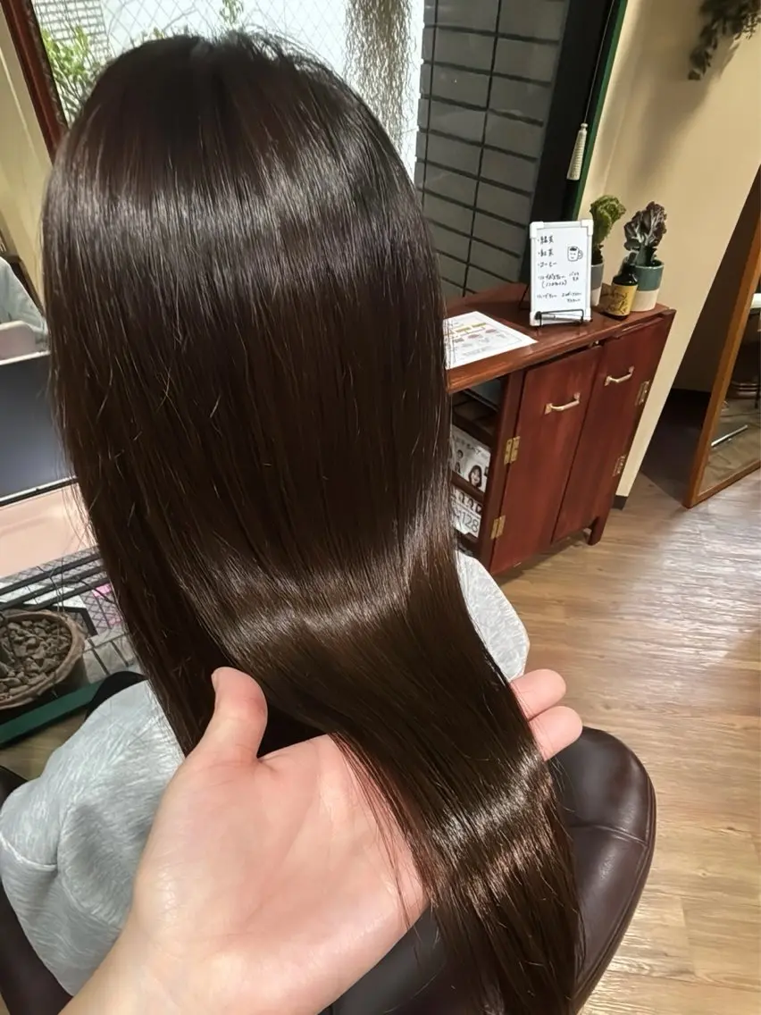 セミロング ヘアカラー トリートメント . kanokoのヘアスタイル