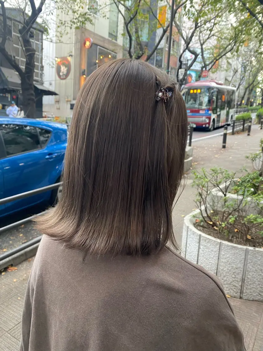 ミディアム カラー カット ヘアカラー トリートメント マンツーマン施術🌷 透明感/HIKARIのヘアスタイル