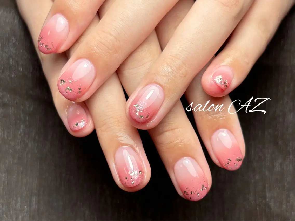 ネイル アートネイル 長さ出し フットネイル フレンチネイル ジェルネイル salon AZのネイルデザイン