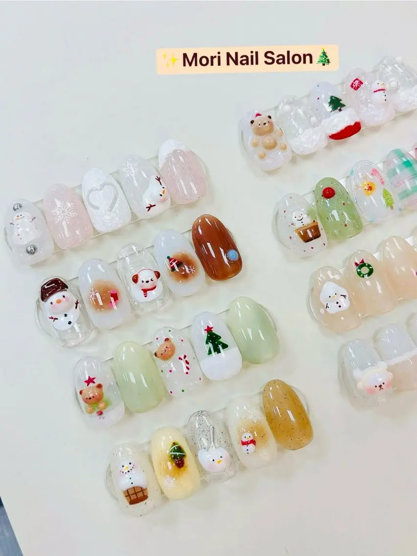 ネイル 冬ネイル クリスマス MORI ネイル SALONのネイルデザイン