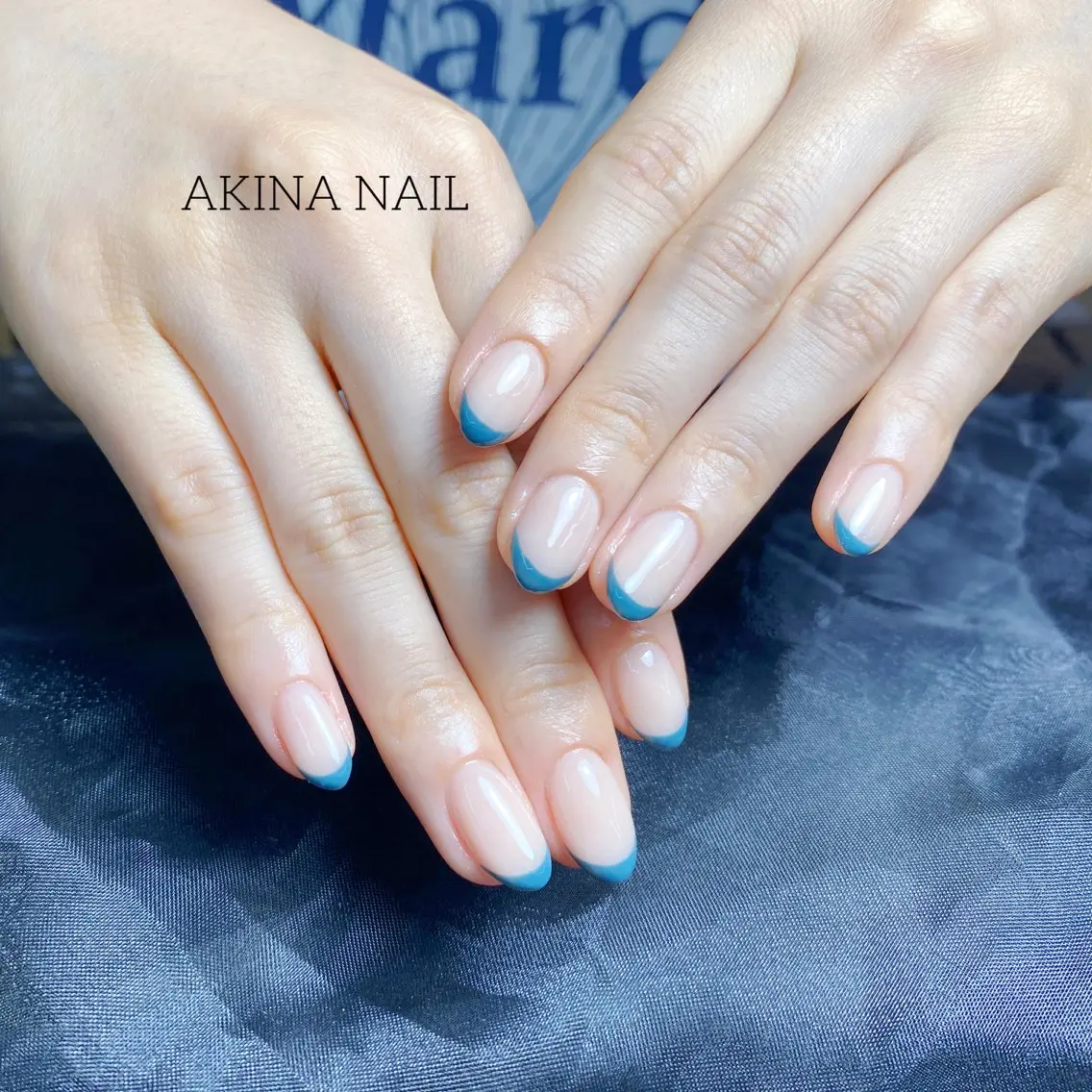 ミディアム ハンドネイル ハンドケア Akina Nail 亀戸のネイルデザイン