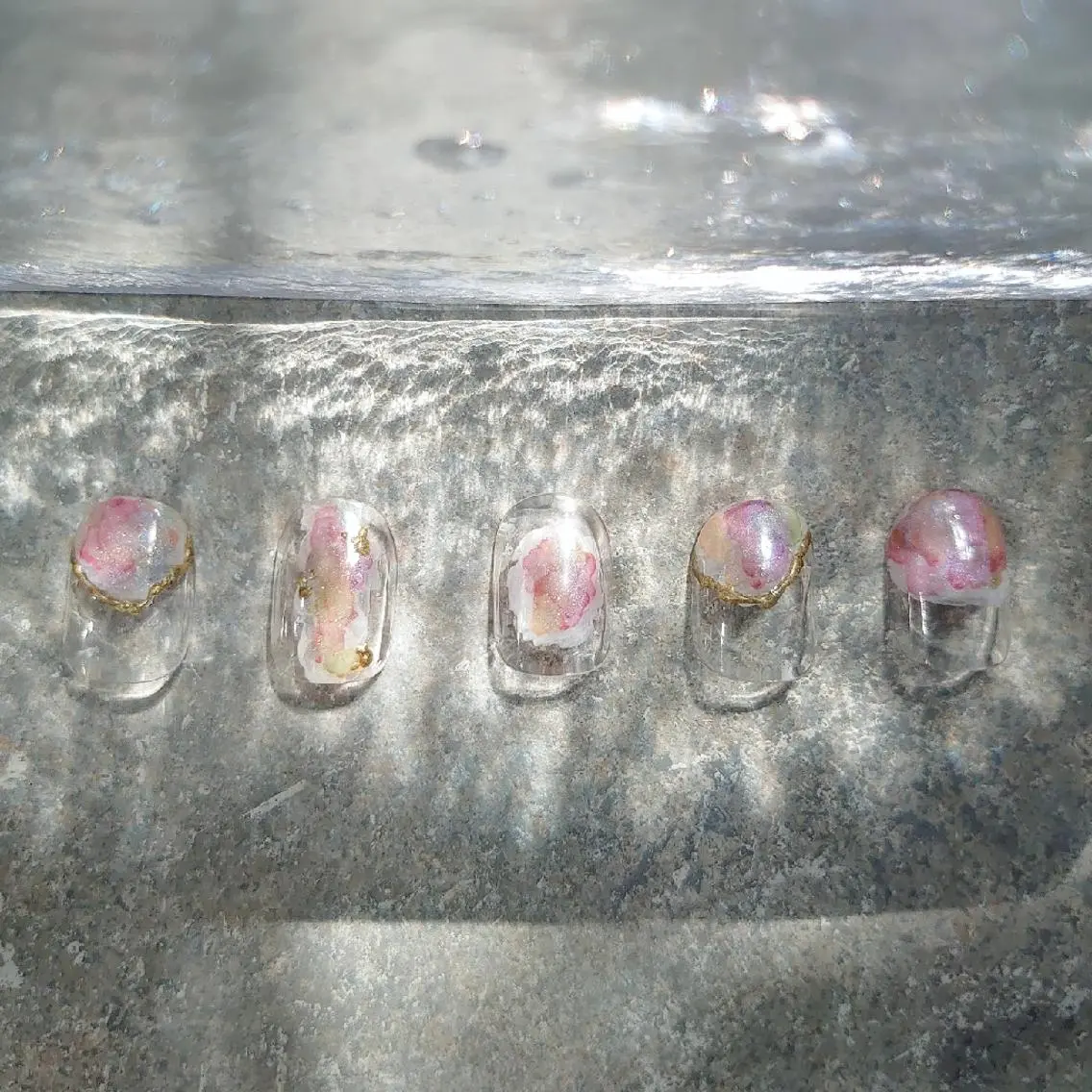 ネイル ニュアンスネイル ショートネイル gemickle nailのネイルデザイン