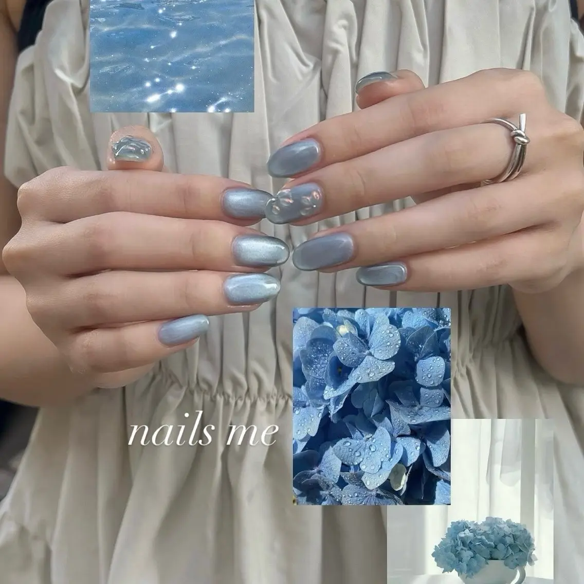 ネイル マグネットネイル ハンドネイル nails 🎀meのネイルデザイン