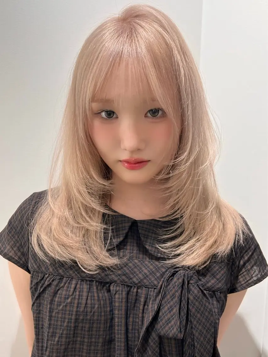セミロング ボブ レイヤーカット カット 新宿❤︎ヘアセット ♡YUME🍀のヘアスタイル