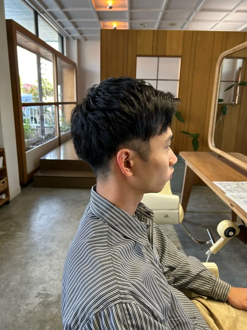 ショート メンズ メンズパーマ ショートヘア カット 佐藤 悠生 メンズパーマ.カットのヘアスタイル